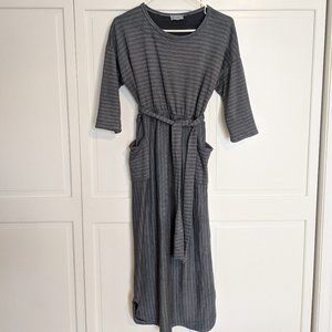 Orange Creek Blue Midi Tie Dress